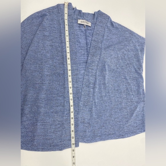 Kasper Women's Size 2X
Blue Open Front With Banded Detail Skin Jacket - Picture 3 of 6